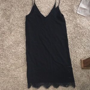 Little black dress with lace